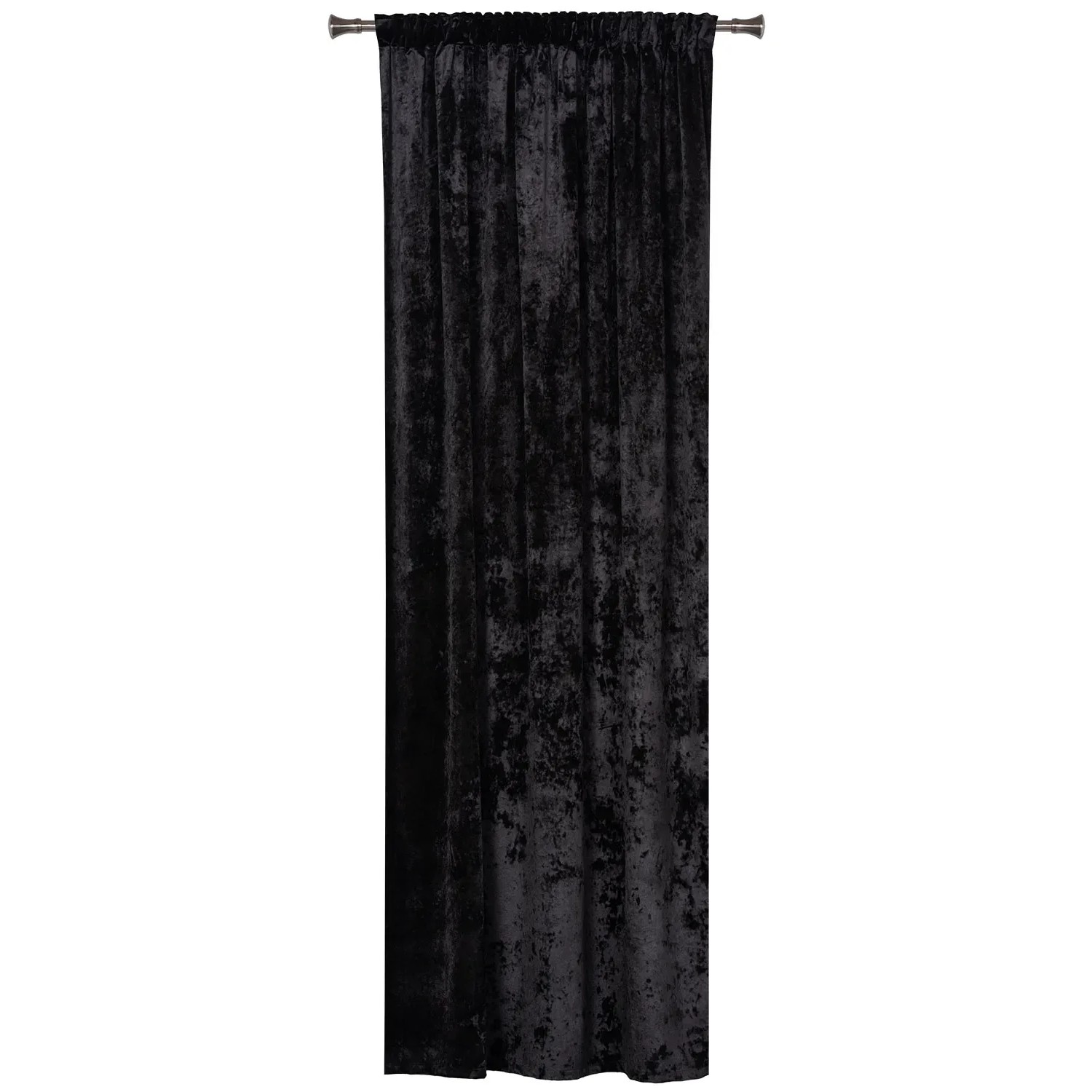 Zasłona FROSTY na taśmie 140 cm x 260 cm czarna