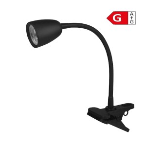 DPM Lampka biurkowa LED z klipsem 4W 4000K 320lm czarna