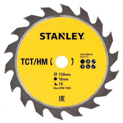 Stanley Tarcza zębata TCT/HM 150 mm x 16 mm 18 zębów