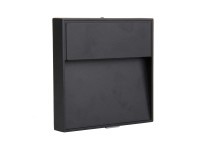 DPM Oprawa zewnętrzna LED kwadratowa 6W 4000K 245lm IP54 czarna