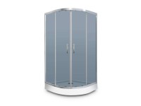 Prestige Kabina prysznicowa Como 90 chrom z brodzikiem