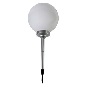 4iQ Lampa solarna LED ZENIT śr. 30 cm srebrna