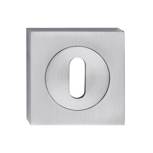 Kwadratowa rozeta drzwiowa w kolorze stali nierdzewnej do okuć drzwiowych.