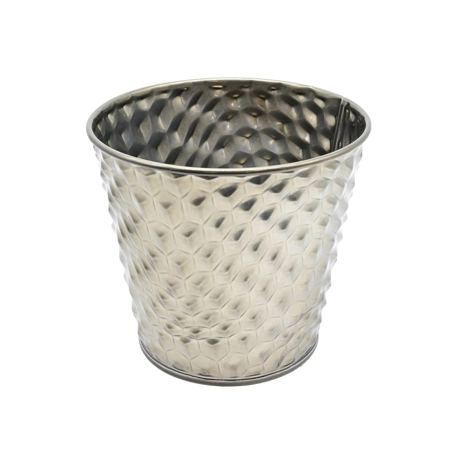 Osłonka metal Sandra silver - 14x10x12,6 cm