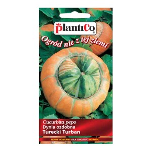 Opakowanie nasion dyni ozdobnej 'Turecki Turban' Plantico. Nasiona do uprawy dyni ozdobnych.