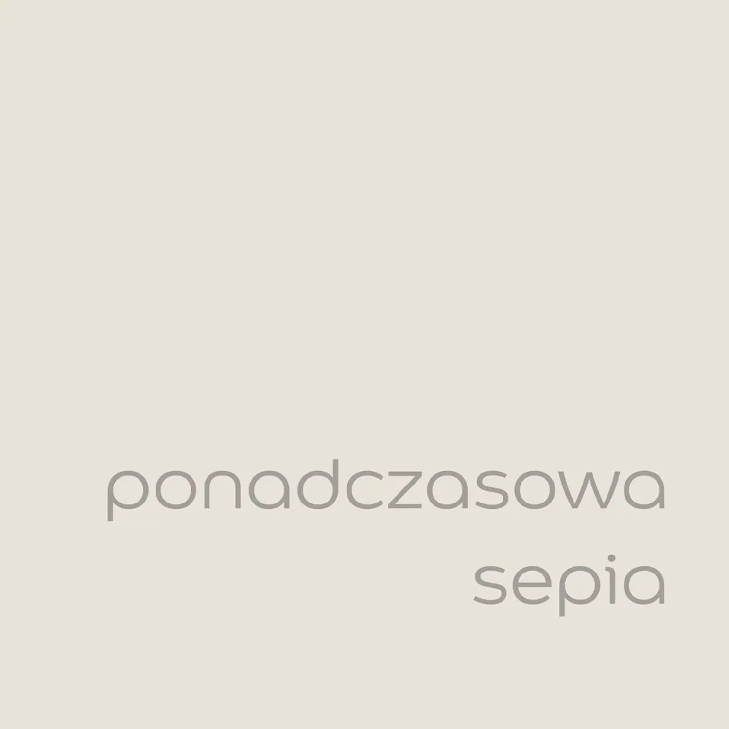 Próbka koloru t.b.t. „ponadczasowa sepia“ do farb ściennych.