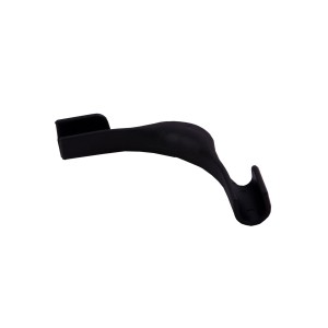 Czarne akcesorium do rur t.b.t. do instalacji.