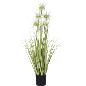 Dekoracyjna sztuczna roślina, wysokość 90 cm, 6-krotnie asortymentowana w czarnej doniczce.