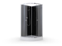 Savana Kabina półokrągła Magdel 90 chrom