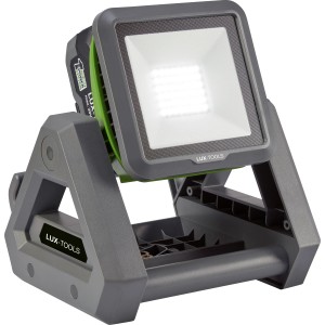 LUX Akumulatorowa lampa robocza 1PowerSystem A-AL-20 Solo, szara lampa akumulatorowa z jasnym światłem.