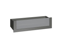 Szuflada grafit ze szklanym frontem 100 x 25 cm Garderoby/Szafy Modułowe