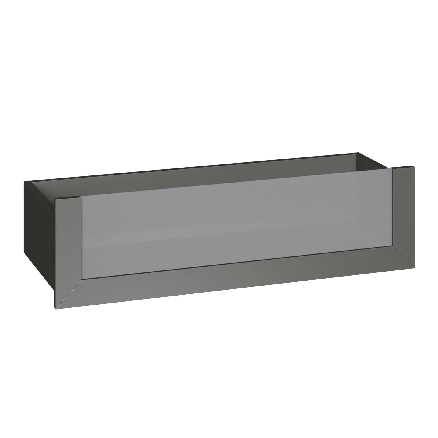 Szuflada grafit ze szklanym frontem 100 x 25 cm Garderoby/Szafy Modułowe