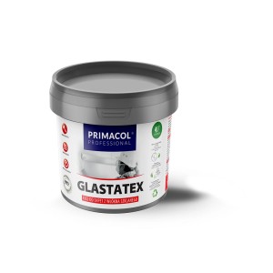 Wiadro kleju do tapet z włókna szklanego Primacol Glastatex.