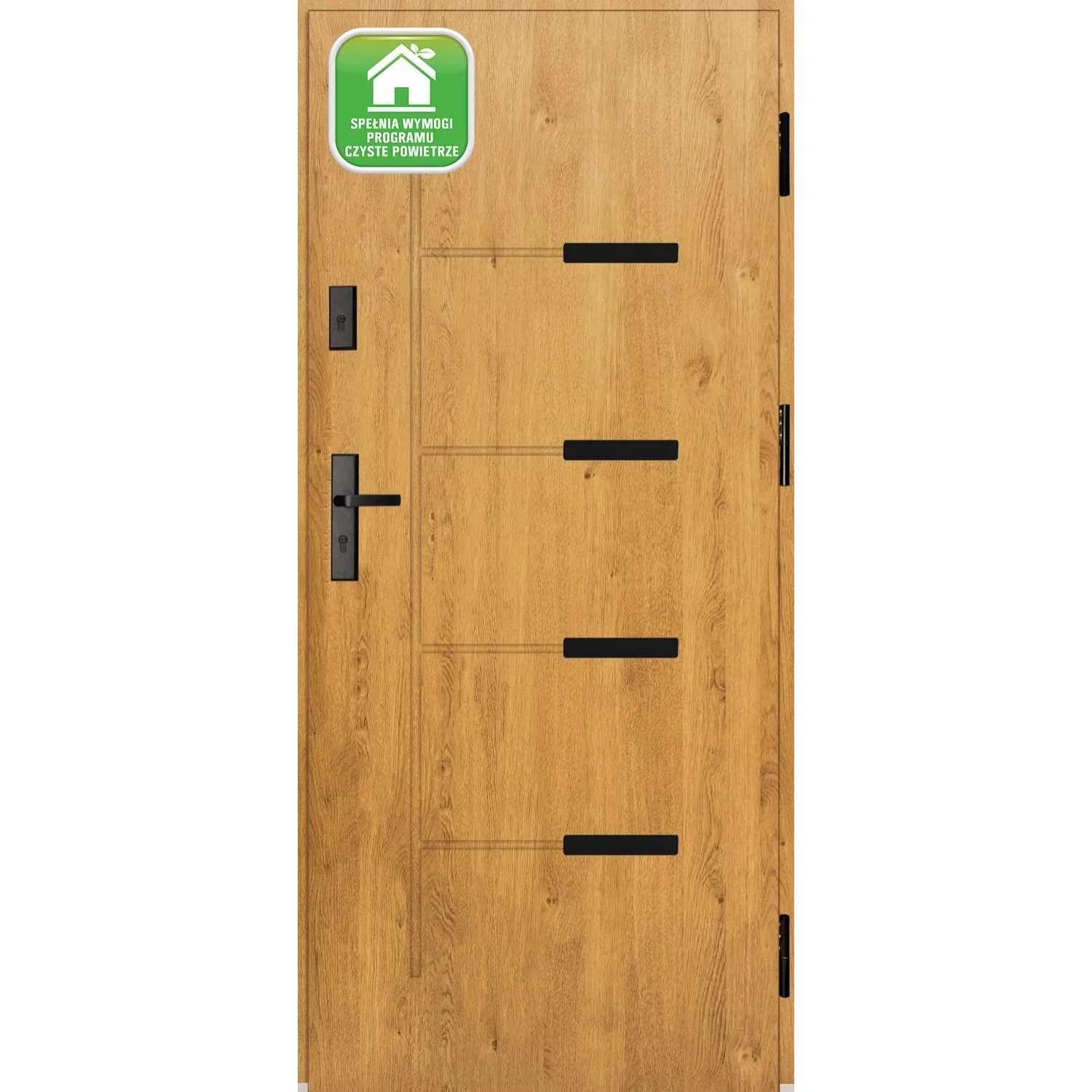Splendoor Drzwi zewnętrzne Onyks Dąb Winchester 80P otwierane na zewn. 93x208