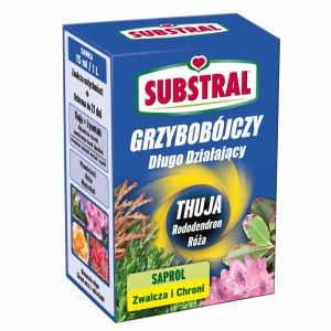 Środek grzybobójczy Substral Grzybobójczy do roślin takich jak tuja, rododendron i róża.