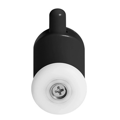 Rolki do drzwi kabiny pojedyncze dolne czarne 2,3 cm 2 szt