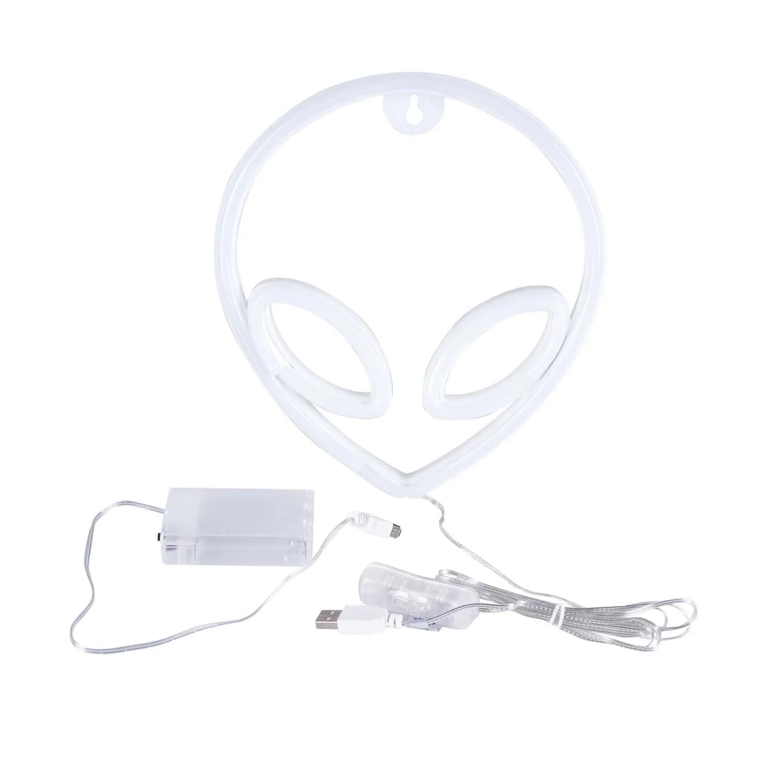 Goldlux Neon LED ALIEN USB-A 8W zasilany bateriami 3xAA