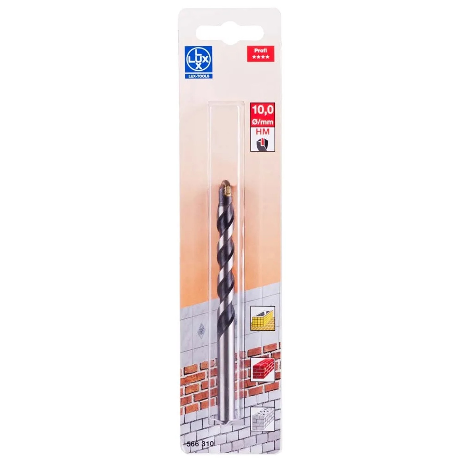 LUX-TOOLS Wiertło do murów i glazury 10x120 mm