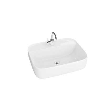 Umywalka nablatowa Tienda  biała