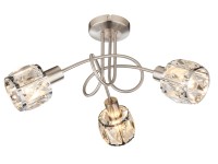 Globo Lampa wisząca KRIS 3x40W E14 chrom