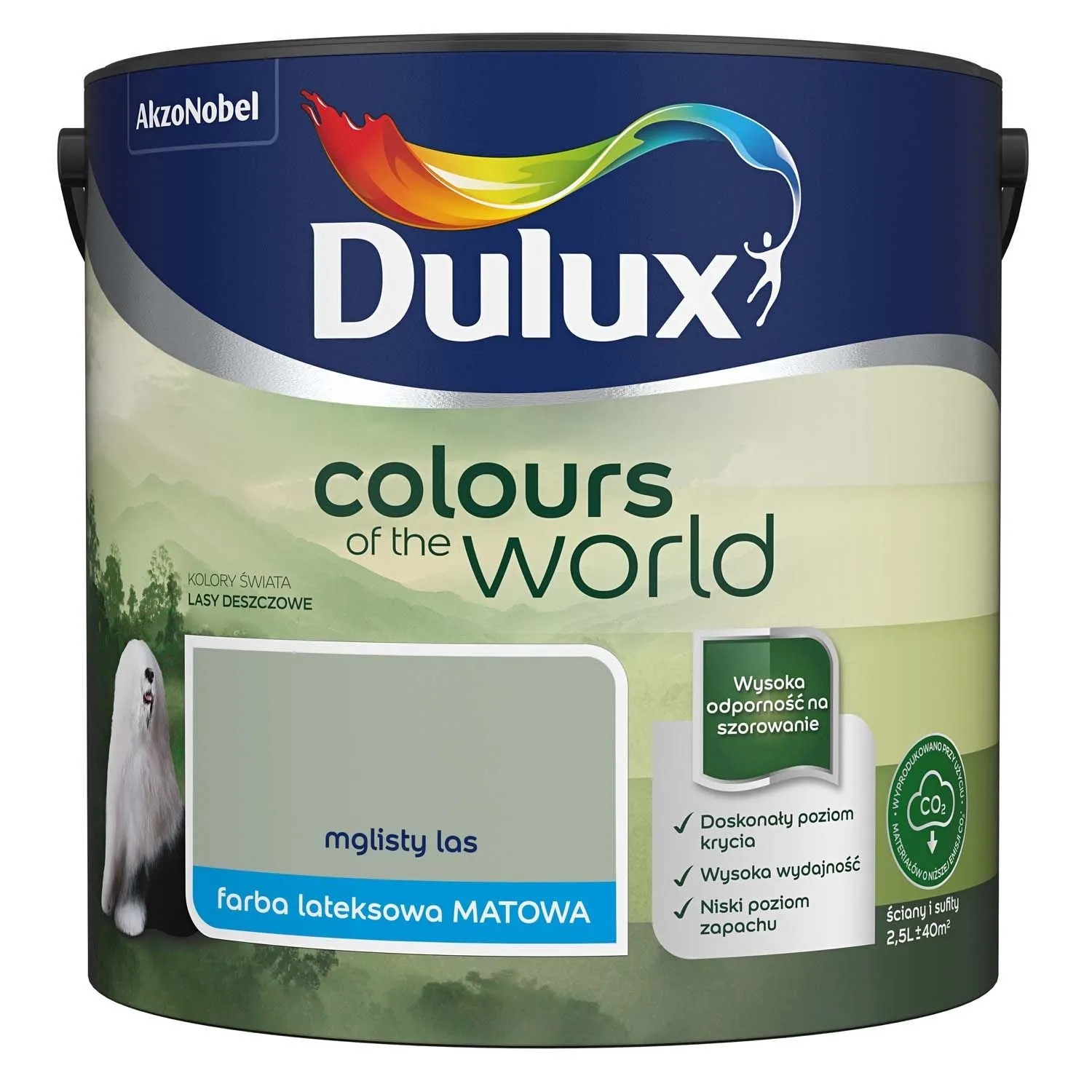 Farba Dulux Kolory Świata mglisty las 2,5 l