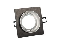 Goldlux Oprawa podtynkowa LIKA Q czarno-srebrna kwadratowa ruchoma Goldlux Oprawa podtynkowa LIKA Q czarno-srebrna kwadratowa ruchoma