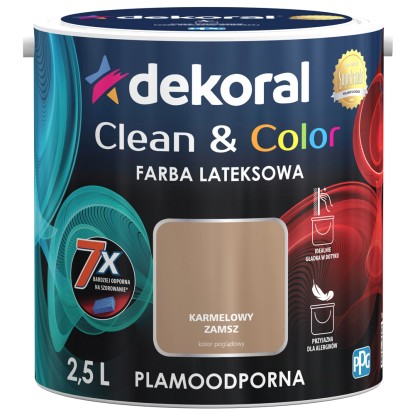 Farba Dekoral Clean & Color karmelowy zamsz 2,5 l