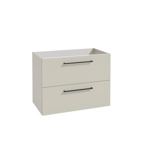 Szafka pod umywalkę t.b.t. z dwiema szufladami, część zestawu mebli łazienkowych.