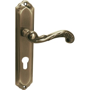 Elegancka klamka do drzwi w stylu antycznym do drzwi wewnętrznych.