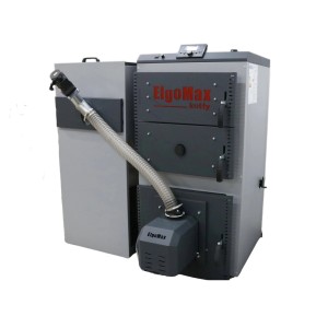 Piec na pellet t.b.t., szary. Ogrzewanie dla Twojego domu.