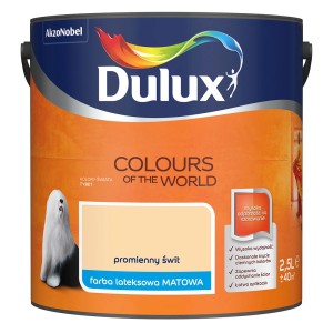 Dulux Colours of the World farba do ścian, odcień Promienny Swit, puszka 2,5L.