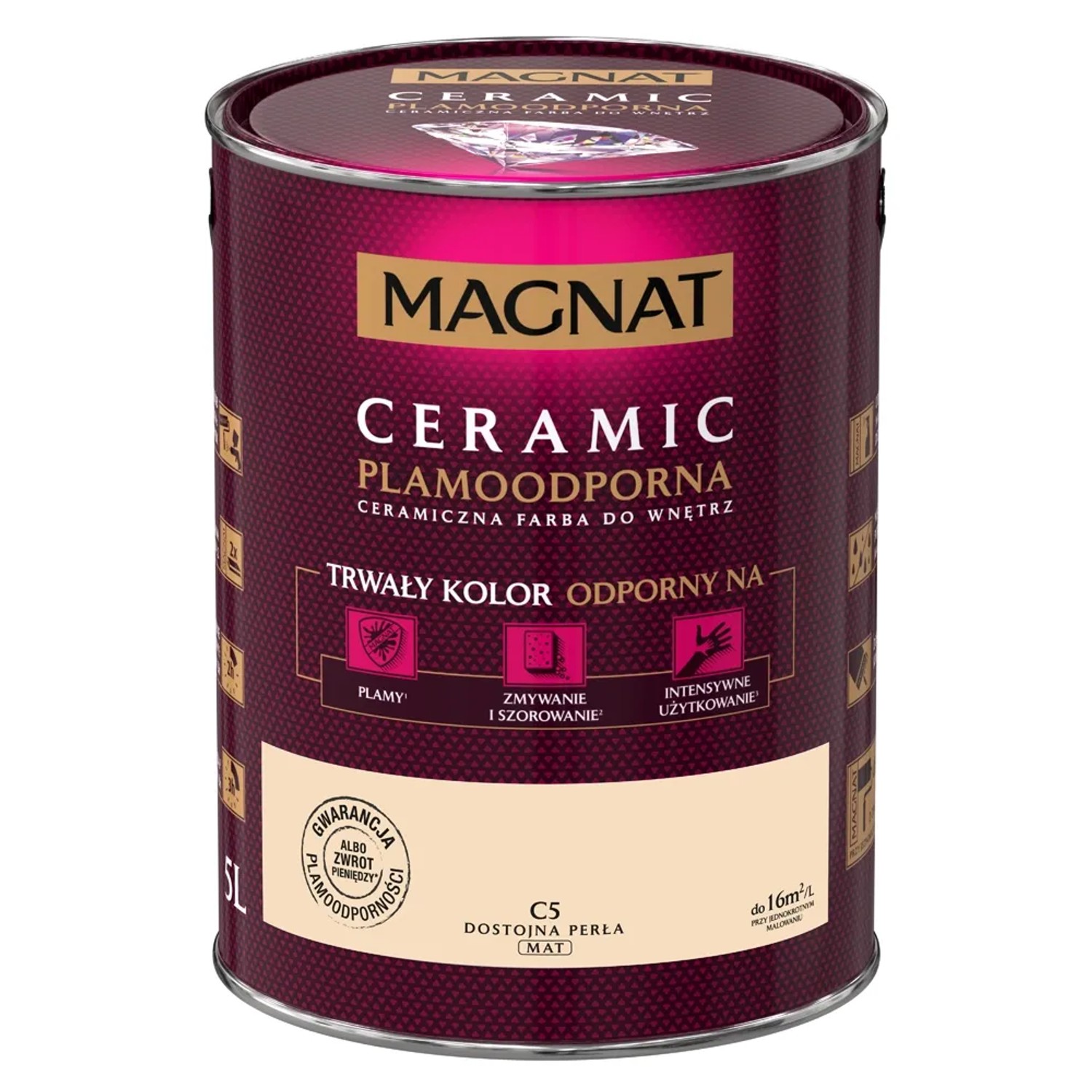 Farba Magnat Ceramic dostojna perła 5 l