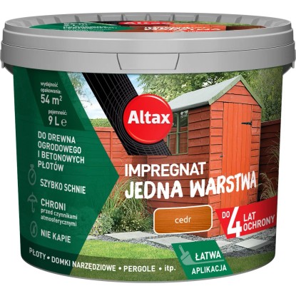 Altax Impregnat jedna warstwa cedr - 9L