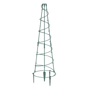 Zielona podpórka do roślin pnących, akcesoria do doniczek.