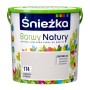 Wiadro z farbą do ścian Sniezka Barwy Natury, odcień Szarotka Alpejska (174), 2,5l.