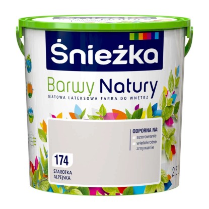 Farba Śnieżka Barwy Natury szarotka alpejska 2,5L
