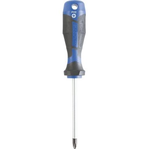 Śrubokręt LUX Comfort PH2 x 100 mm z niebiesko-czarną rękojeścią i krzyżakiem