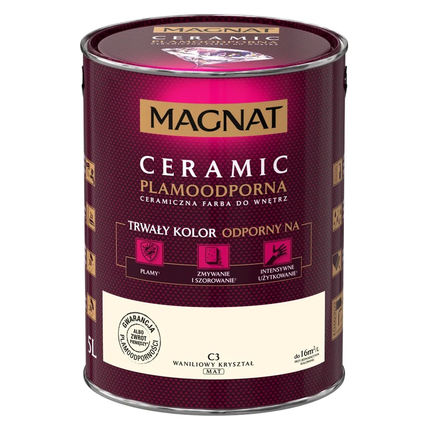 Farba Magnat Ceramic waniliowy kryształ 5 l