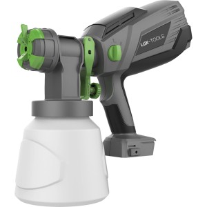 Pistolet do malowania LUX-TOOLS, szary/biały/zielony.