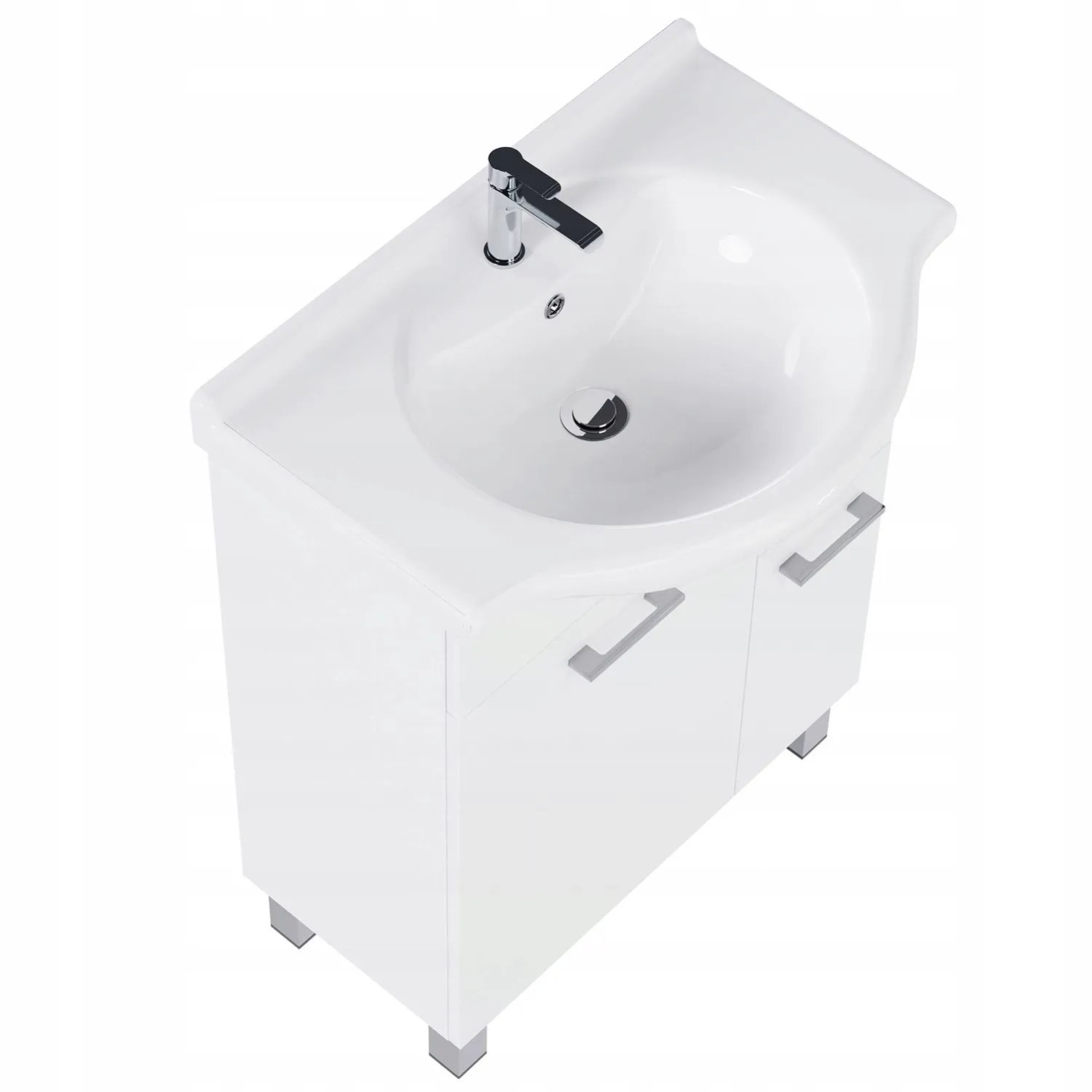 Astor Zestaw Aspen szafka i umywalka biała 1sz 67x88x45 cm_3