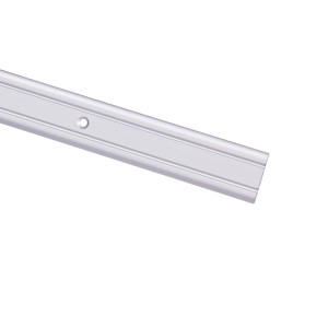 Srebrny profil wyrównujący podłogę z aluminium, 1,8x25x900 mm.