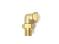 Fluvius Śrubunek kątowy z o-ringiem mosiądz 1/2