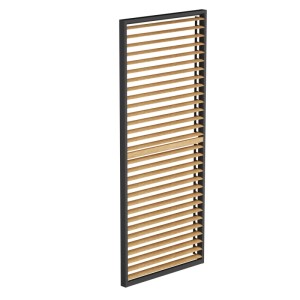 Panel żaluzjowy LUXE w kolorze drewna - 0,9 x 2,38 m