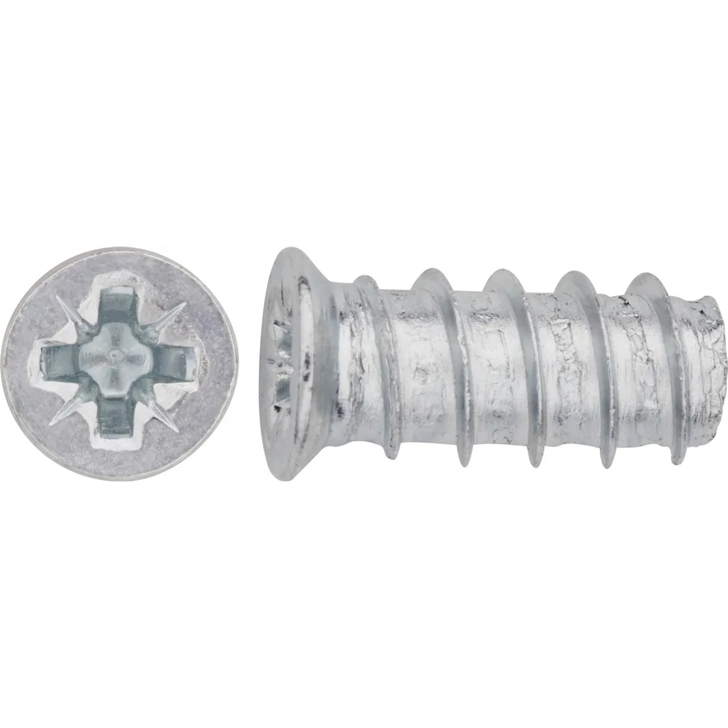LUX-TOOLS Wkręt Euro z łbem płaskim Ø 6 mm x 14,5 mm ocynkowany 20 szt