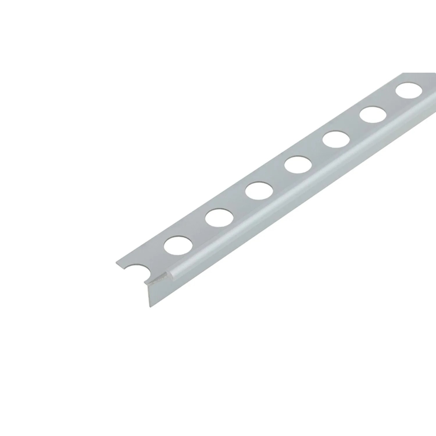 Cezar Profil aluminiowy do glazury Srebrny 12x1x2500 mm