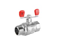 Armatura Kraków Zawór kulowy PP i N-W z motylkiem i dławikiem 1/2