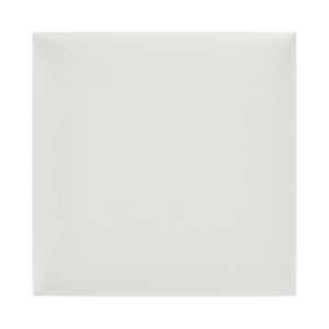 Kwadratowy, biały panel ścienny.