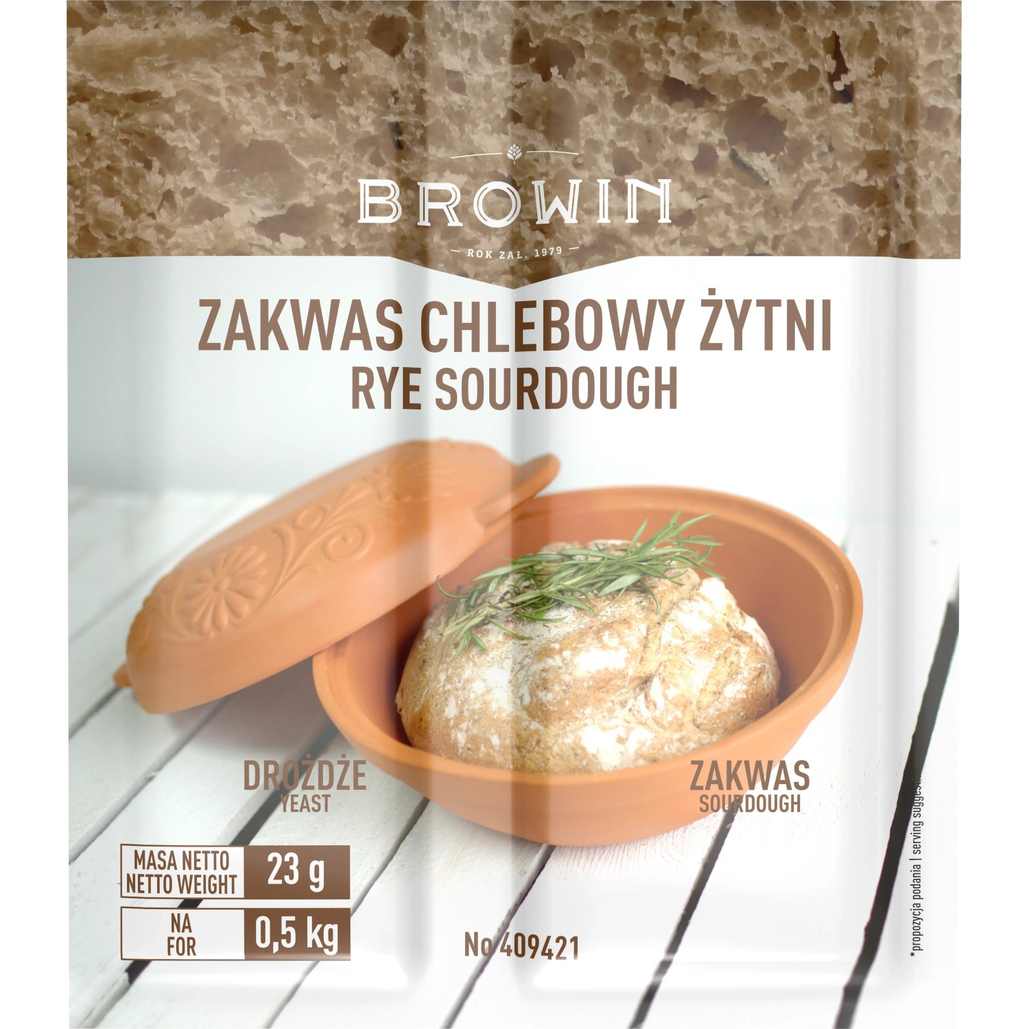 Zakwas chlebowy żytni z drożdżami i słodem