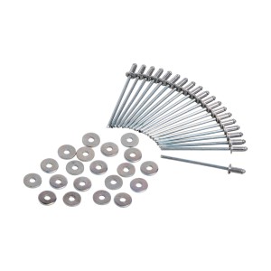 LUX Nity zrywalne 4x8 mm z podkładkami, zestaw 20 sztuk z aluminium i stali.