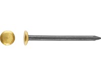LUX-TOOLS Gwóźdź stalowy z podniesioną główką pokrytą mosiądzem Ø 2 mm x 20 mm m